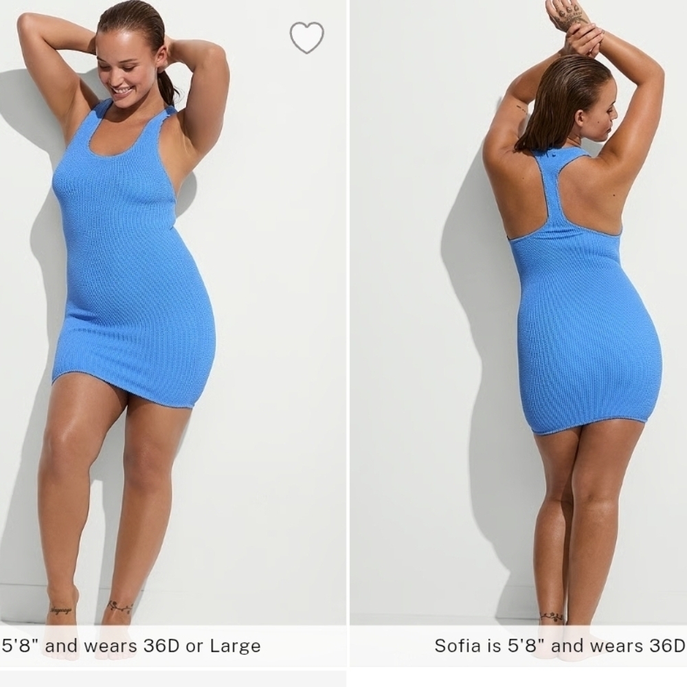 Victoria's Secret Blue Knit Swim Coverup